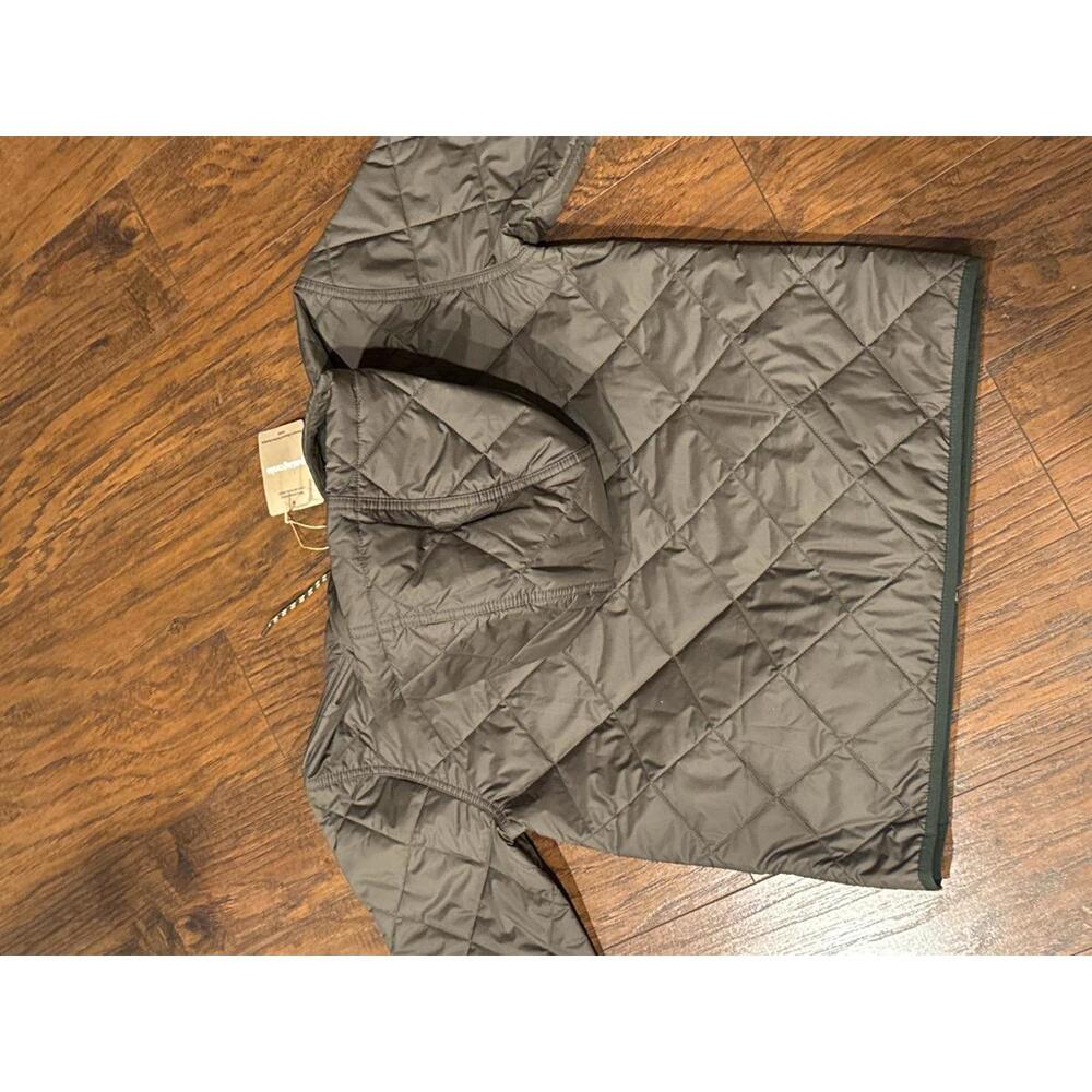 Patagonia Diamond Quilted Bomber Hoody Jacket Women's Size L NWT Basin Green - Picture 8 of 9